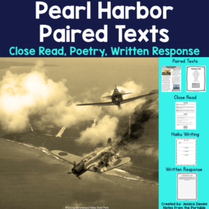 Pearl Harbor Pair Text and Close Read 