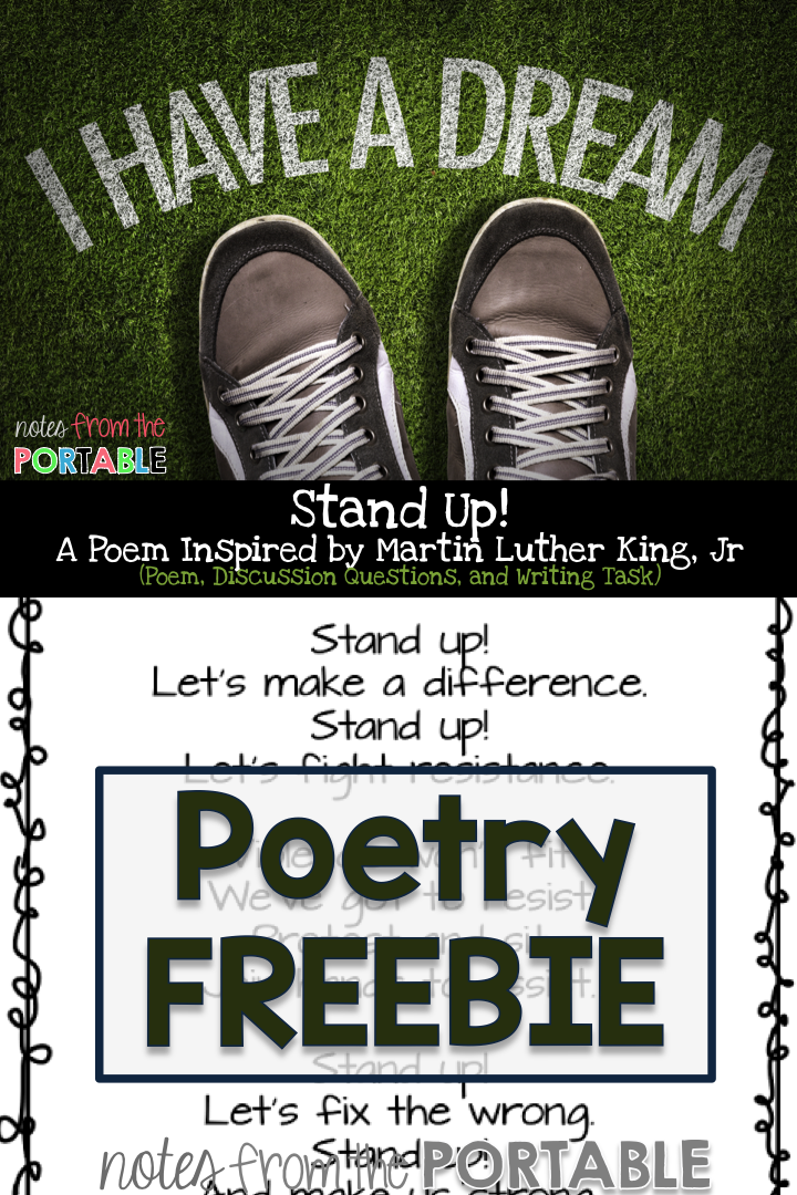 Stand Up!  A Poem for black history month.  Love this FREEBIE.  Poem, questions, and assessment included.  