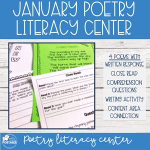 Looking for a way to spice up your winter literacy center? These poems are a great way to engage your readers and cover important literacy standards. 