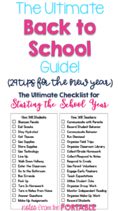 Love this checklist for back to school! 29 tips for teachers