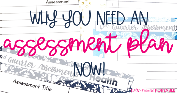 Love this simple assessment plan. Keep me on track with assessing students all year long! 