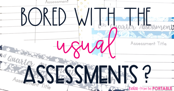 Love these ideas for assessing students.  Such creative ways to let them show what they know.  