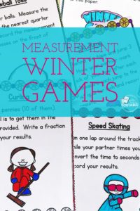 Celebrate the winter games with these 12 measurement centers. A great review before testing and tons of fun! 