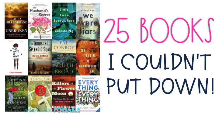 25 books I couldn't put down!
