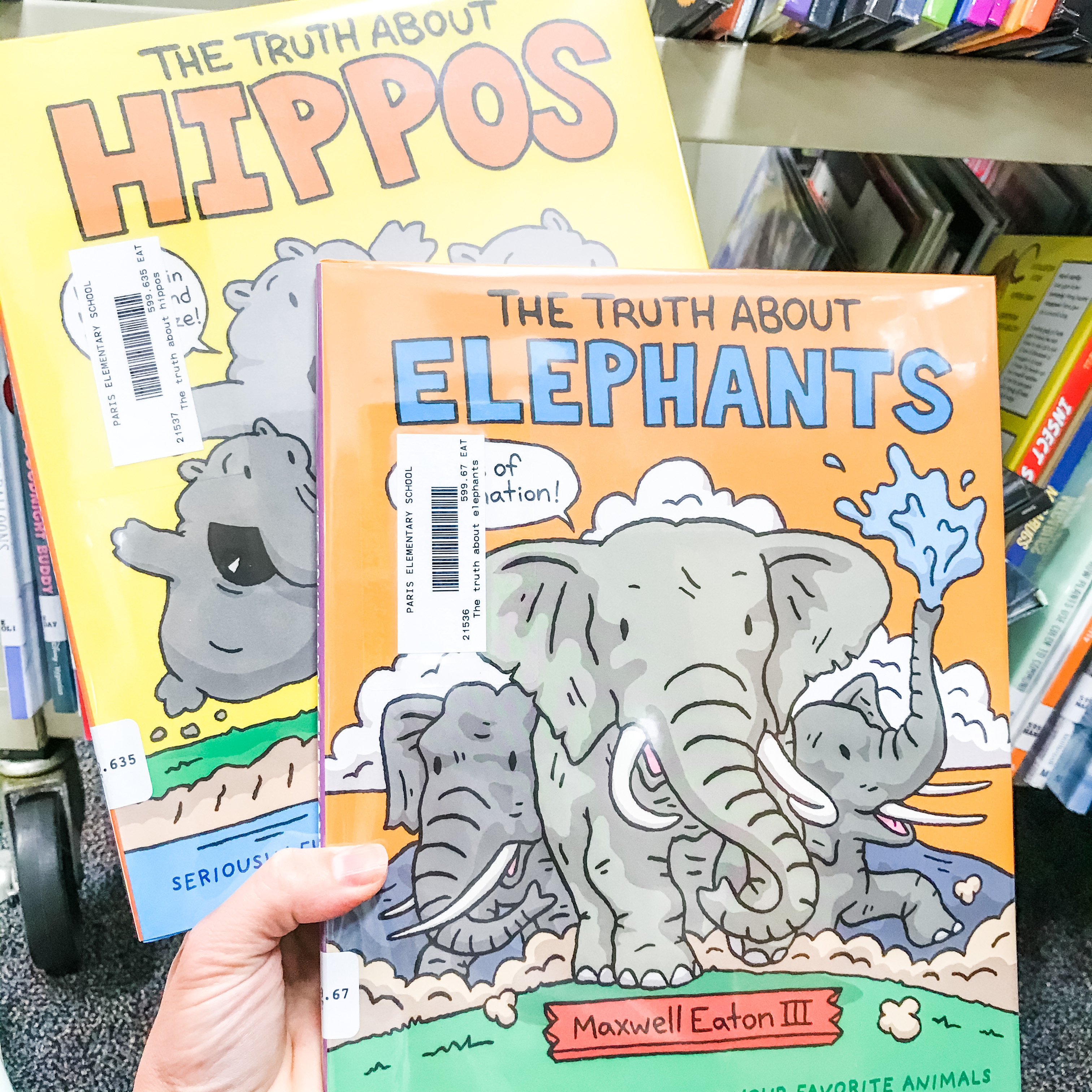 nonfiction picture books - The Truth About Hippos and The Truth About Elephants