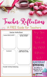 Use teacher reflections to increase teacher sanity.