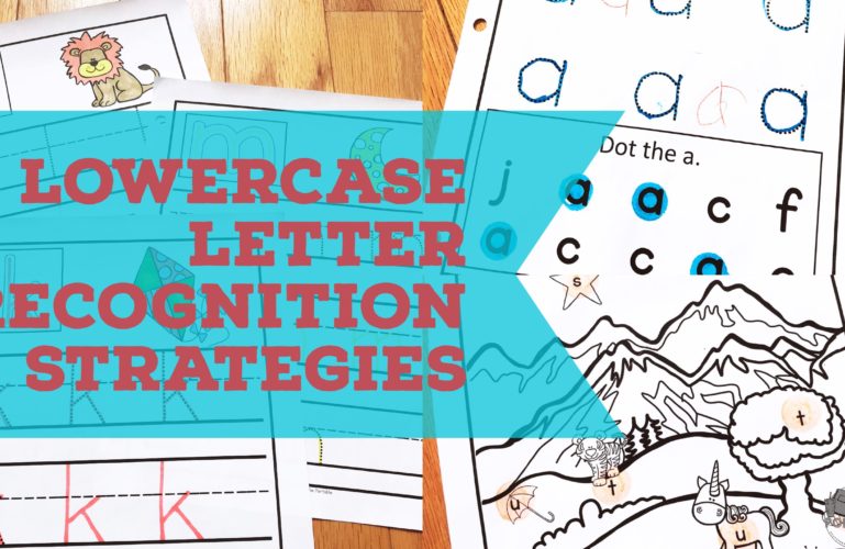 Letter Recognition strategies for young readers.