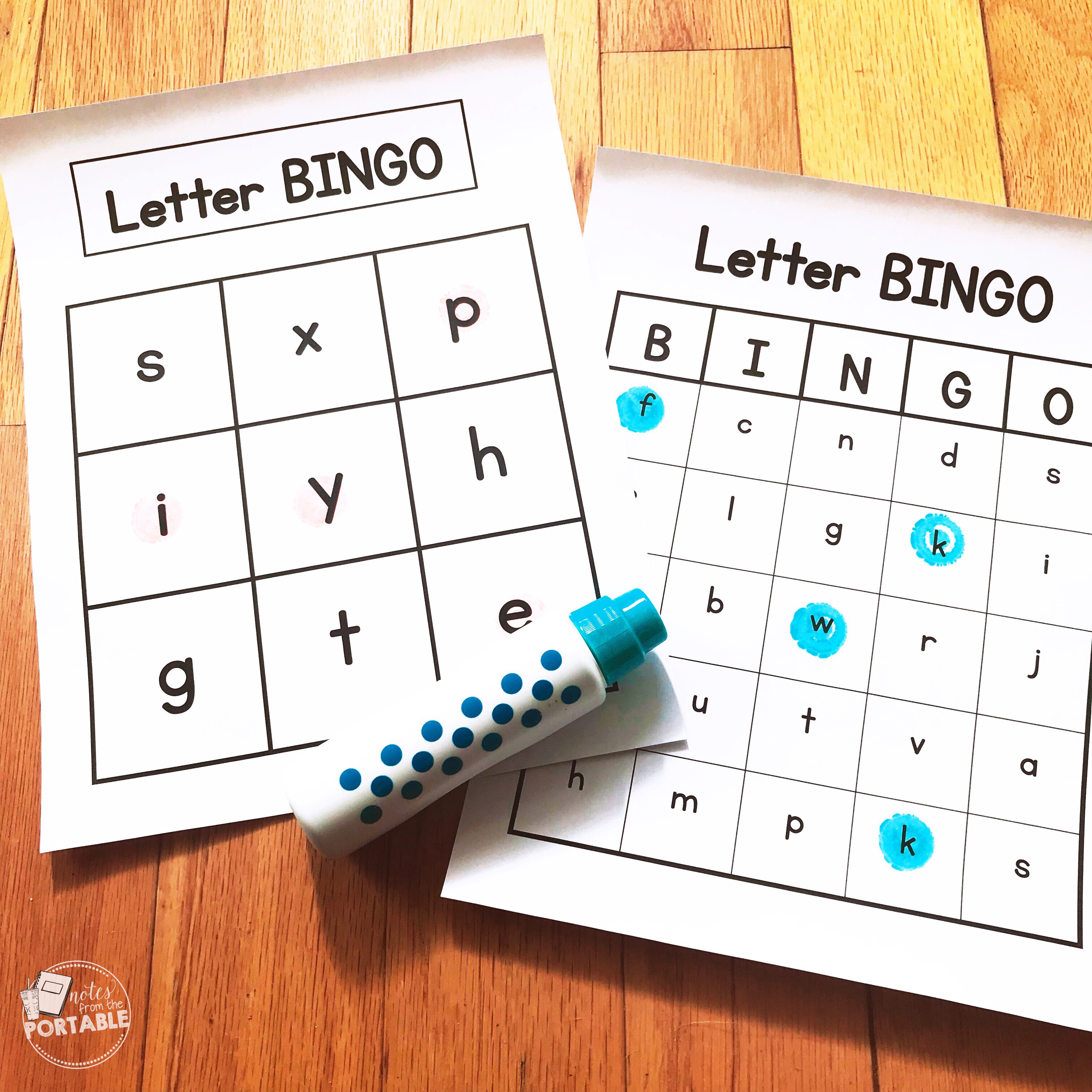 lower case letter recognition Bingo. My preschoolers loved this ...