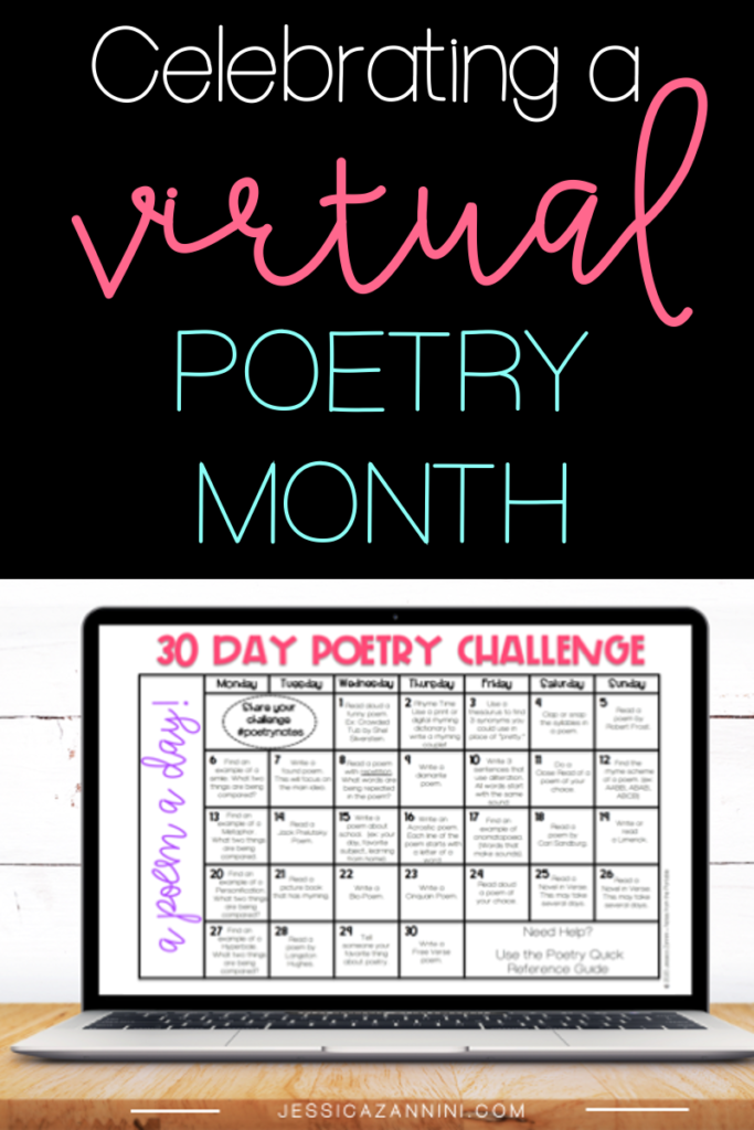 Virtual Poetry Month Ideas for distance learning