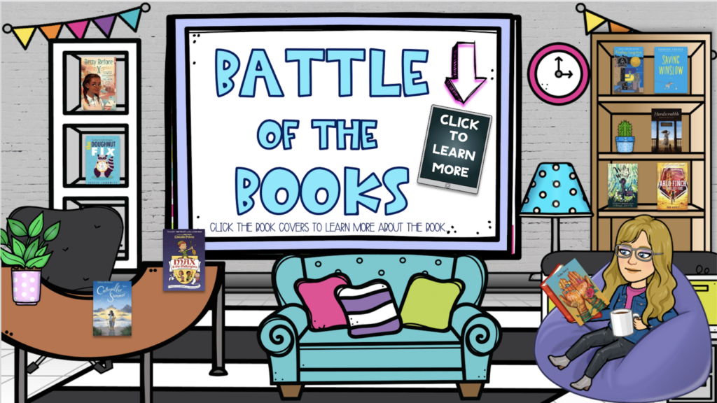 Image of virtual digital book tasting for my battle of the books team.