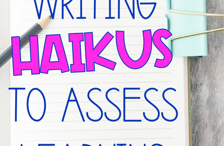 writing haikus to assess learning