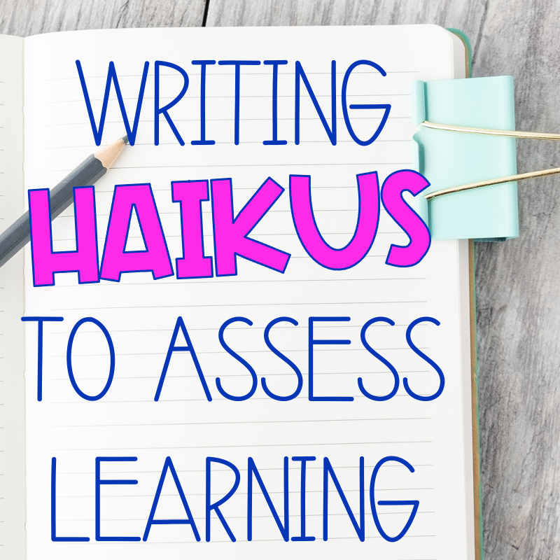Haiku poetry is a great way to teach word choice. Using this guide students can review syllables and use reference tools to find the best words to describe their topic. 